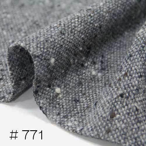 生地 ウール 21190 無地 ネップツイード 10cm単位切り売り 1カット3個