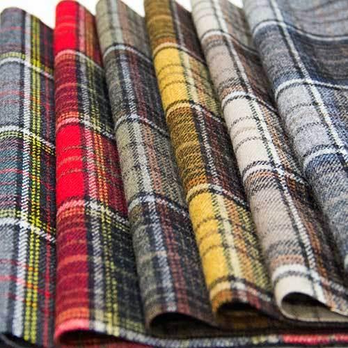 生地 ウール 24040-10 柄物 チェックツイード 10cm単位切り売り