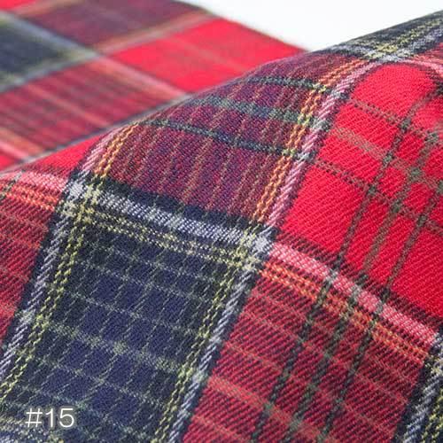 生地 ウール 24040-10 柄物 チェックツイード 10cm単位切り売り 1