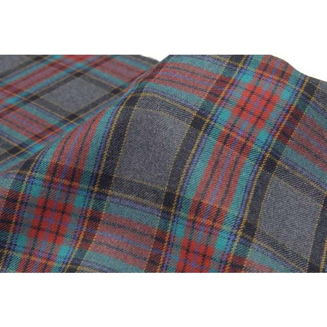 生地 ウール 48100-60 柄物 ウールチェック 10cm単位切り売り 1カット3