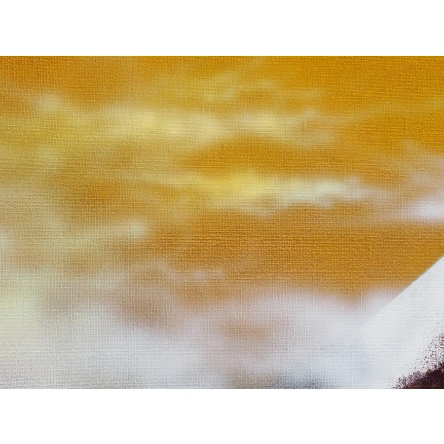 真作】 浜田泰介 絵画 ≪ 神々の座 ≫ ○ 富士山 巨匠 油彩画 8号
