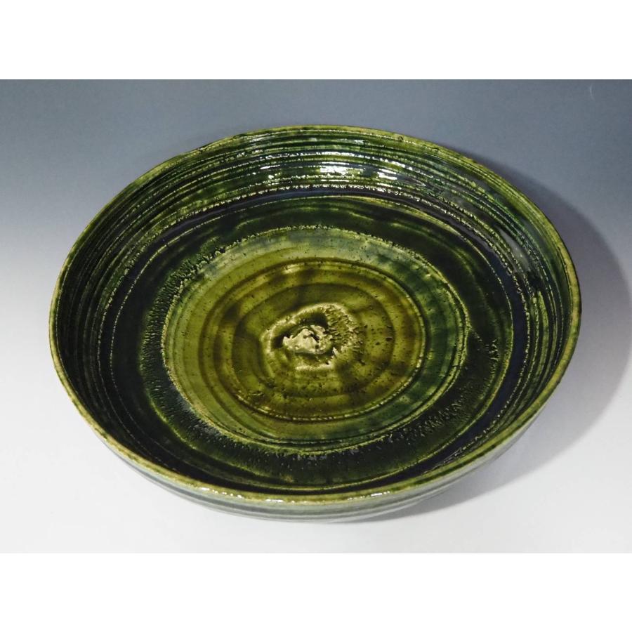 鈴木徹 緑釉皿 共箱 共布 栞 織部焼 父・鈴木蔵 - 工芸品 鈴木徹 緑釉皿 共箱 共布 栞 織部焼 父・鈴木蔵 - 工芸品