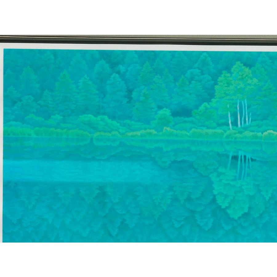 東山魁夷【 緑映 】≪リトグラフ≫ ◇人気作 絵画 約12号 新復刻 東山魁夷【 緑映 】≪リトグラフ≫ ◇人気作 絵画 約12号 新復刻