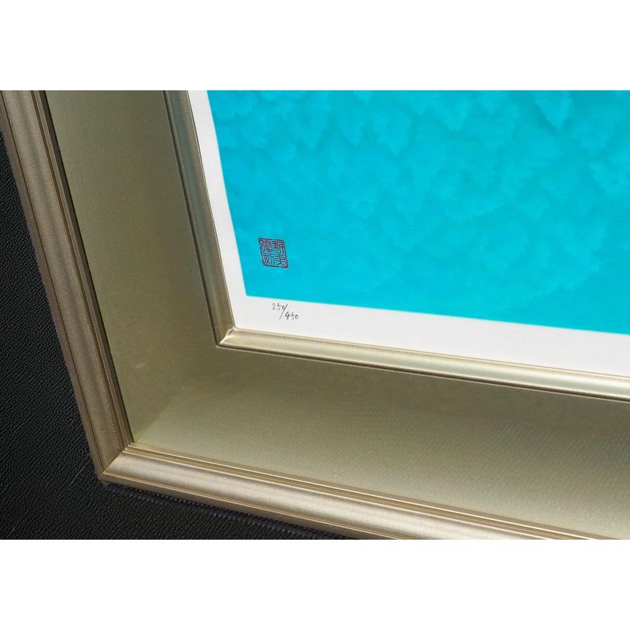 東山魁夷【 緑映 】≪リトグラフ≫ ◇人気作 絵画 約12号 新復刻 東山魁夷【 緑映 】≪リトグラフ≫ ◇人気作 絵画 約12号 新復刻