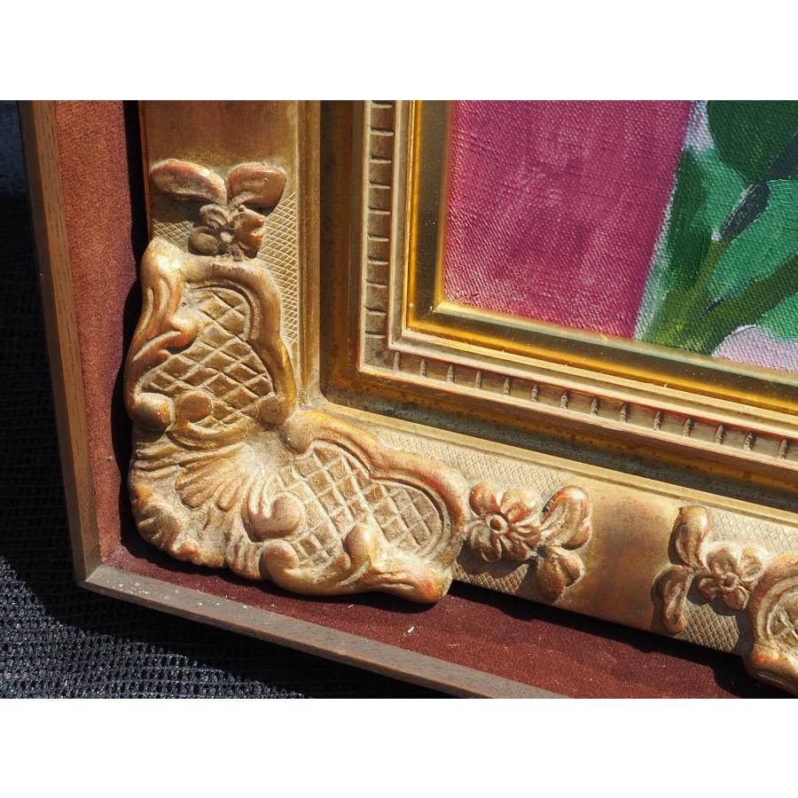 硲伊之助 絵画 【名品】 ≪トルコ桔梗≫ 硲三彩亭 油彩画 静物画 硲伊之助 絵画 【名品】 ≪トルコ桔梗≫ 硲三彩亭 油彩画 静物画
