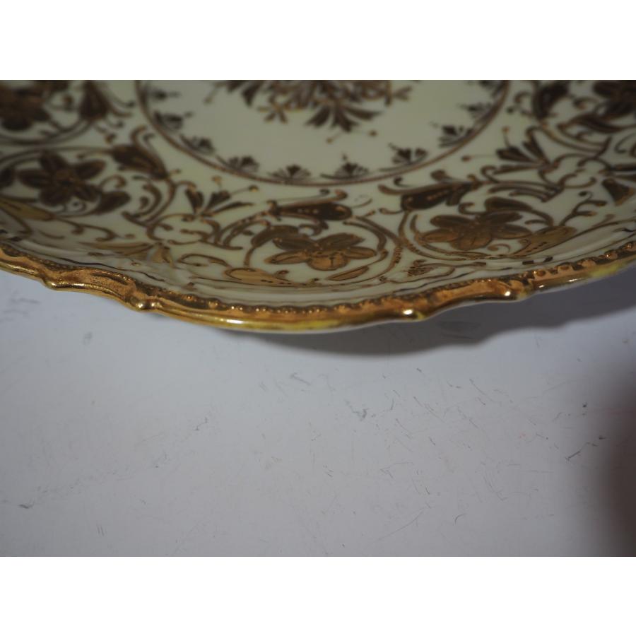 ノリタケ オールドノリタケ アンティーク【金彩花紋飾り皿 ノリタケ オールドノリタケ アンティーク【金彩花紋飾り皿
