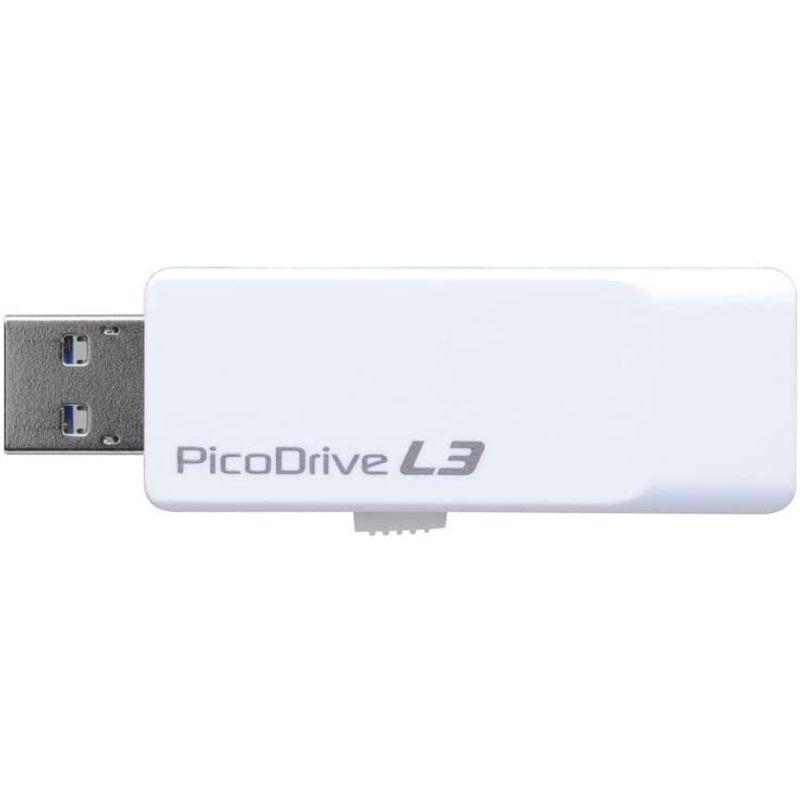 グリーンハウス USB3.0対応 USBメモリー ピコドライブ L3 32GB GH-UF3LA32G-WH｜ogawashop｜03