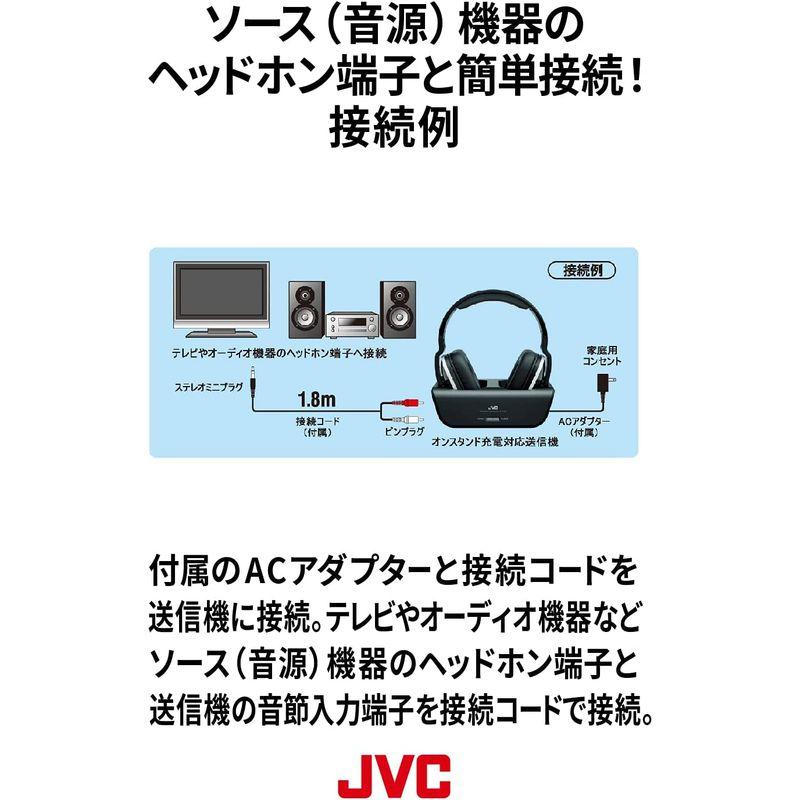 JVCケンウッド ワイヤレスヘッドホンシステム HA-WD100B ブラック｜ogawashop｜06