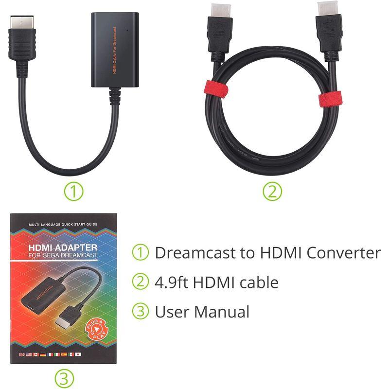 LiNKFOR ドリキャス to HDMI変換器 ドリームキャスト用HDMIケーブル PAL/NTSC対応 HDMIケーブル付属｜ogawashop｜07