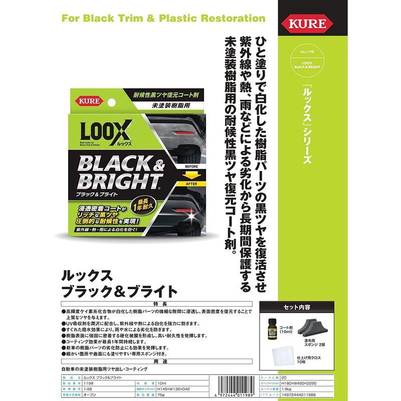 KURE(呉工業) LOOX(ルックス) ブラック&ブライト 10ml 1198｜ogawashop｜02