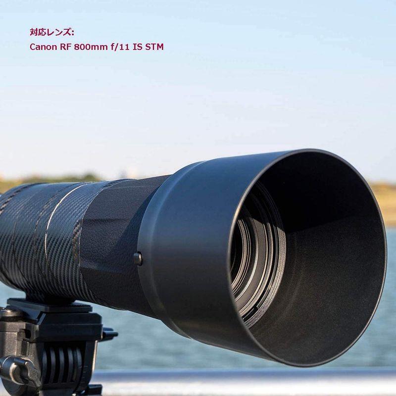 JJC ET-101 可逆式 レンズフード Canon RF 800mm F11 IS STM レンズ 用 キヤノン EOS R5 R6 R｜ogawashop｜09