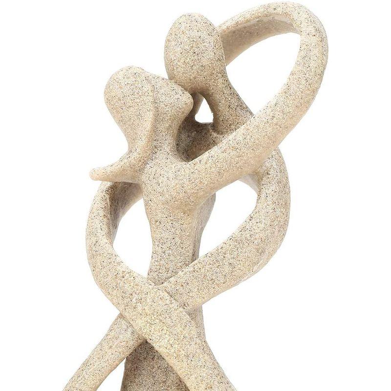 カップル 置物 砂岩の像、手作りの 砂岩のカップルキス恋人の像彫刻幸せ彫刻された置物アート工芸家の装飾ウェディングギフト｜ogawashop｜10