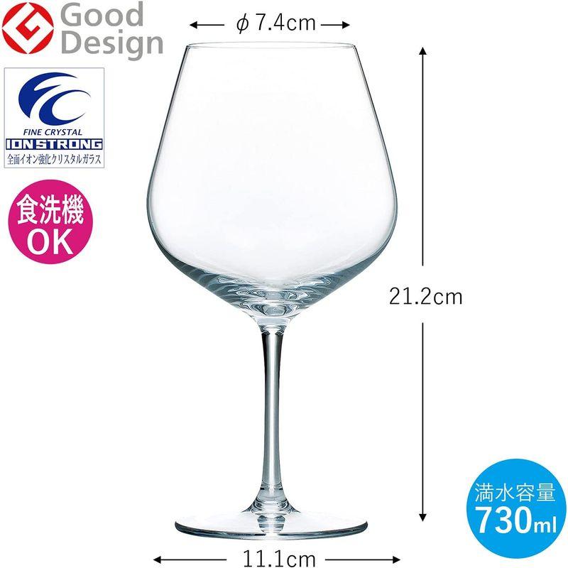 東洋佐々木ガラス ワイングラス ディアマン ブルゴーニュ 730ml 日本製 食洗機対応 RN-11285CS｜ogawashop｜04