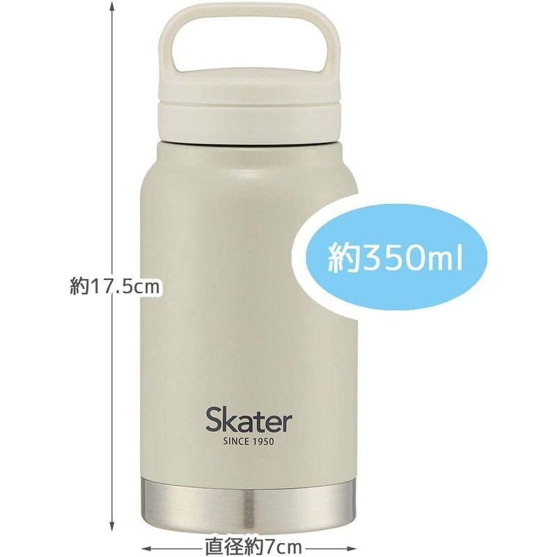 スケーター 保温 保冷 ステンレス マグボトル 350ml スクリューハンドル付 くすみグレー STSC4-A｜ogawashop｜02