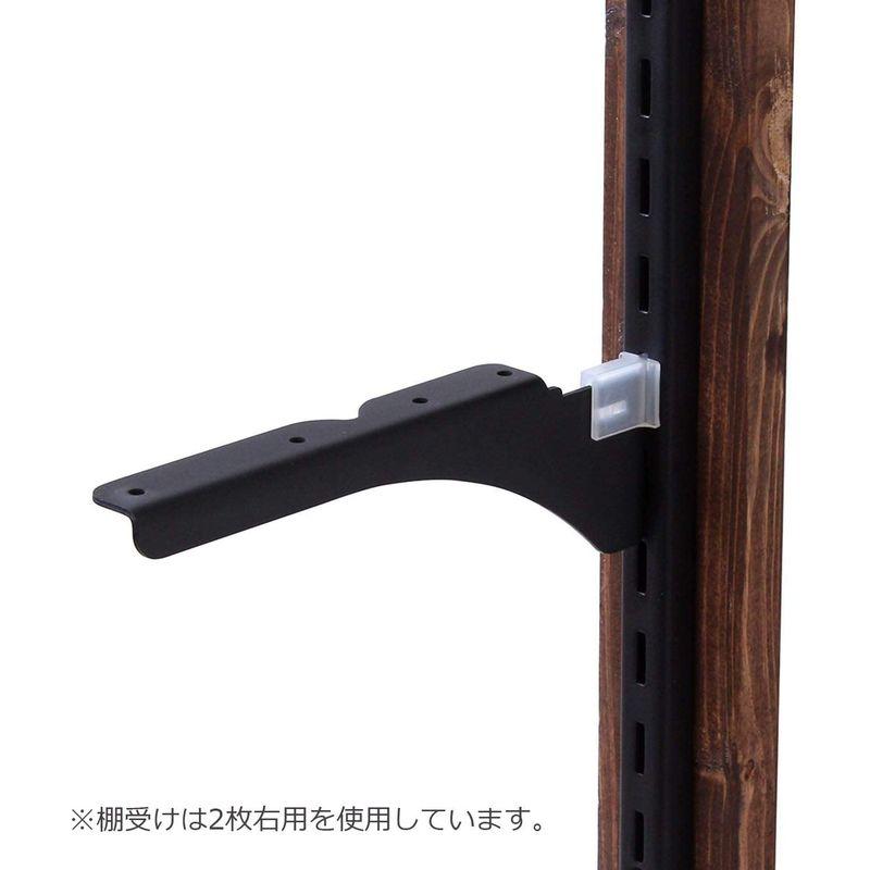 和気産業 棚柱 1X4ピラシェル棚柱 WPS001 奥行1.1×高さ30.5×幅1.6cm 黒｜ogawashop｜05