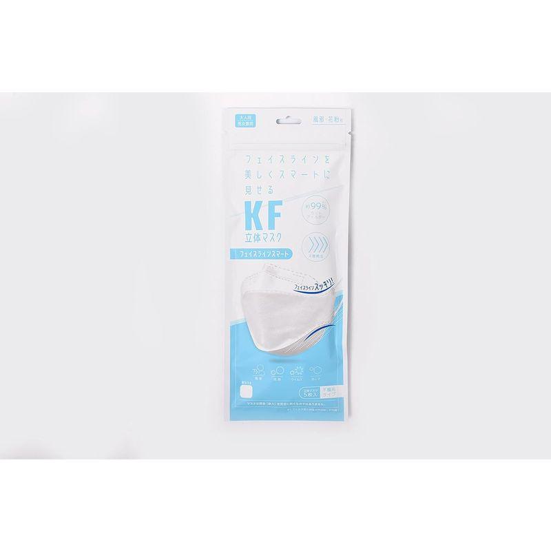 KFフェイスラインスマートマスク ホワイト ５枚入 ３袋セット｜ogawashop｜03