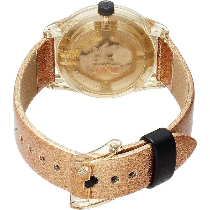シチズン Q&Q 腕時計 アナログ スマイルソーラー 防水 革ベルト RP18-005 レディース ホワイト × ゴールド｜ogawashop｜06