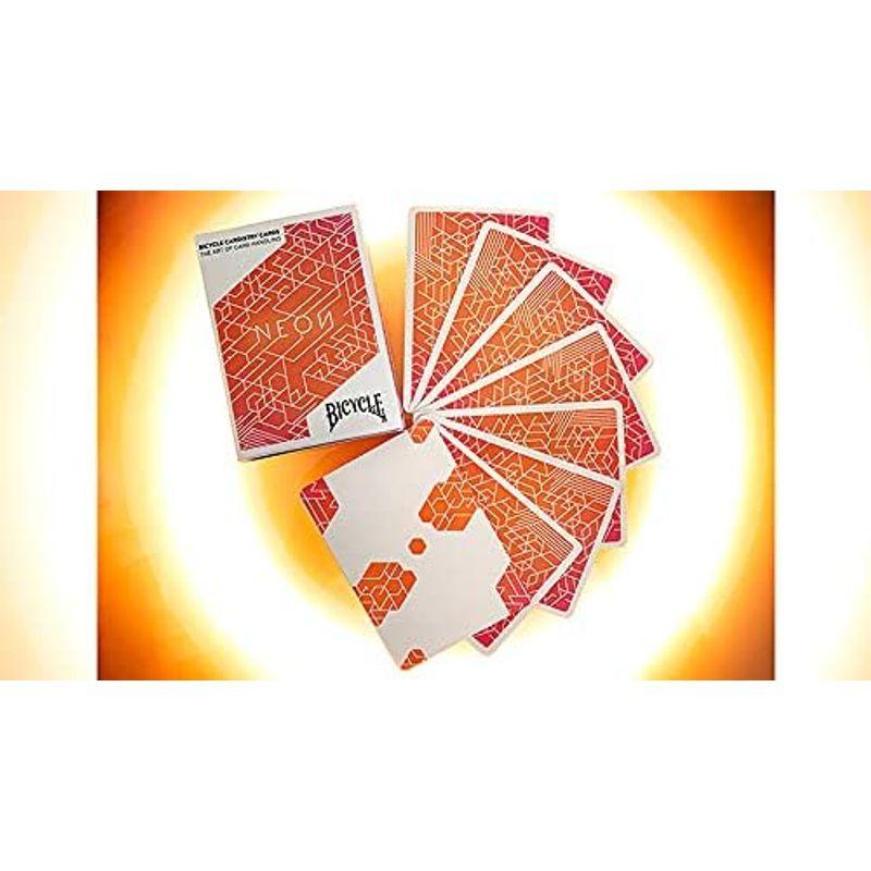 バイスクル カーディストリー向けカード ネオン オレンジ Bicycle CARDISTRY CARDS NEON 米国製 4140 並行輸｜ogawashop｜04