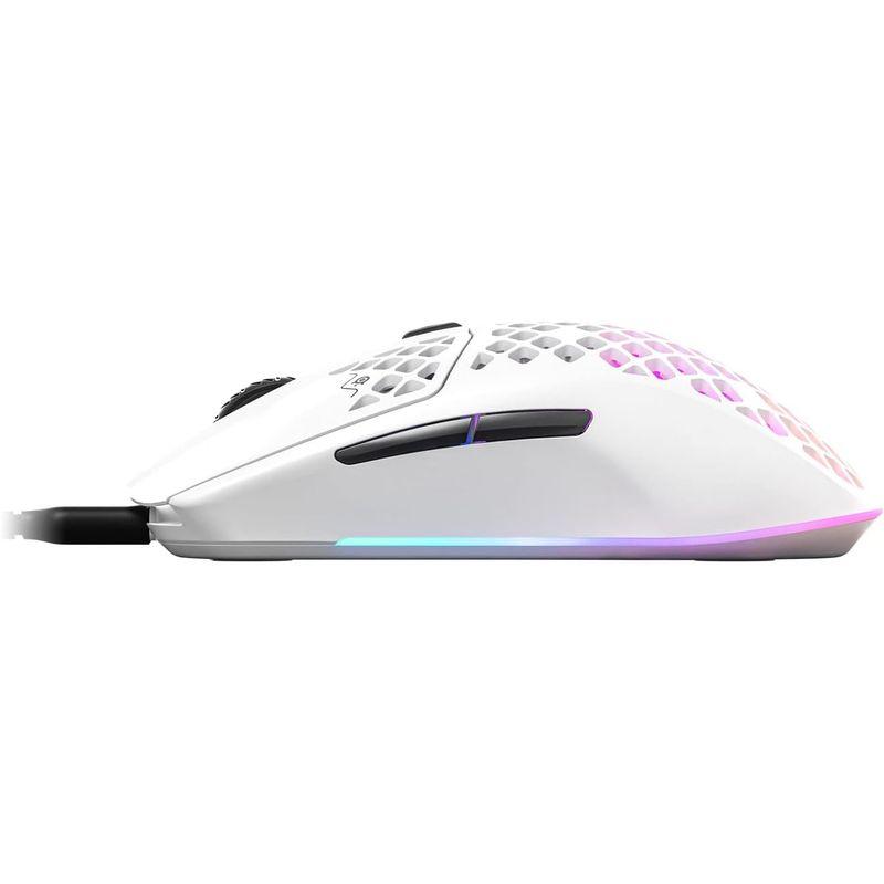 SteelSeries ゲーミングマウス 有線 Aerox 3 Snow 超軽量 IP54規格 防水 防塵 TrueMove Coreセンサ｜ogawashop｜07