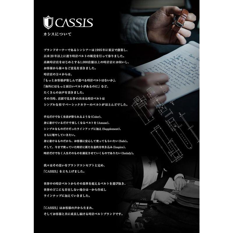 CASSISカシス ラバー 時計ベルト 完全防水 METZ メッス 22mm ブラック 交換用工具付き X0034198019022M｜ogawashop｜05