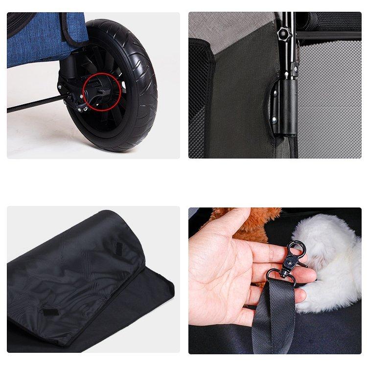 ペットカート 4輪 中型犬〜大型犬 多頭用 対面式 自立式 折りたたみ ペットカート ペット用 バギー 犬 キャリーカート 猫用 キャリーカート キャリーバッグ キャリーカート ペットカート 折りたたみ 4輪 中型犬 大型犬 多頭用 対面式 自立式 ペット用 バギー 犬 猫用 キャリーバッグ