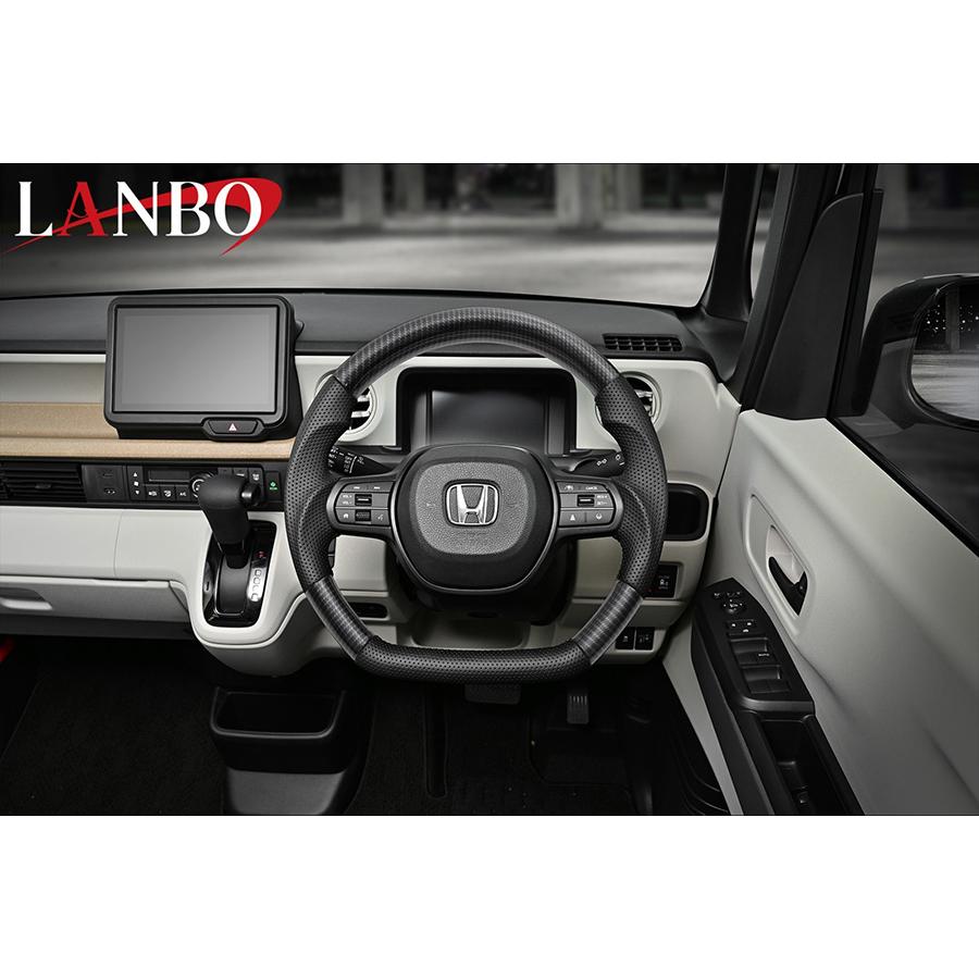 ★★週末セール★Nボックス用ガングリップステアリング★パドルシフト対応★ ホンダ（HONDA） N-BOX / N-BOX CUSTOM / N-BOX JOY JF5/6 LANBO
