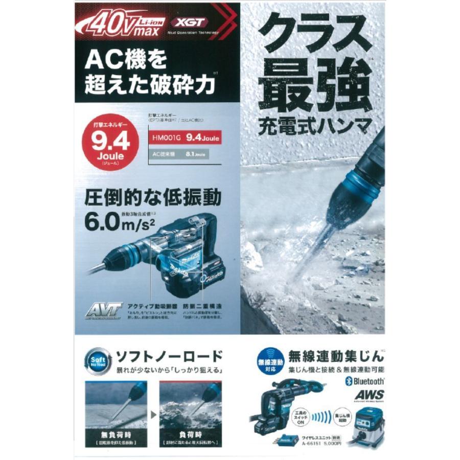 マキタ（makita） 充電式ハンマ HM001GRMX 40V バッテリ、充電器 