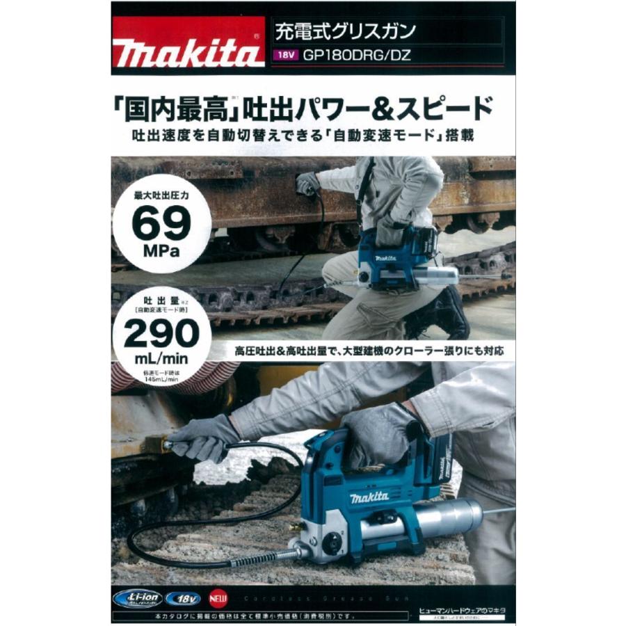 マキタ マキタ 充電式グリスガン GP180DZ 本体のみ（バッテリ、充電器 