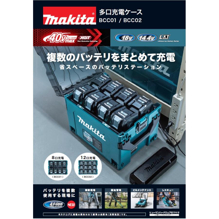 マキタ 多口充電ケース BCC02 本体のみ バッテリ別売り : おぎはら
