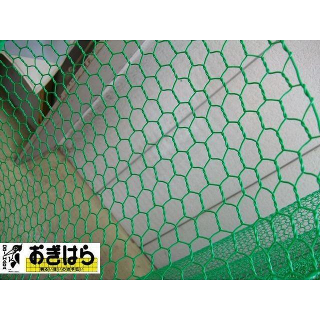 ビニール亀甲網 #20x10mm目 91cm 30m巻 : おぎはら ビニール亀甲網 #20x10mm目 91cm 30m巻 : おぎはら