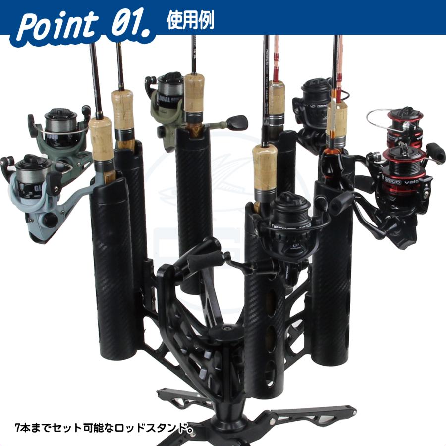 大阪漁具 (OGK) リボルバーロッドスタンド 7本用 (OG4687) : 釣具問屋