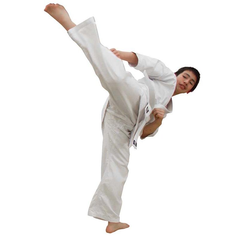 激安/新作ISAMI（イサミ）　入門用フルコンタクト晒空手衣　K-25　00〜3号　帯付き・上下セット売り