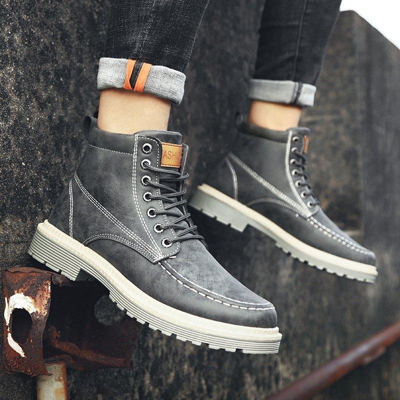 ブーツ メンズ ワークブーツ マウンテンブーツ カジュアルブーツ 編み上げ レースアップ シューズ 靴 Healhqhzid メンズファッション Bigskydermatology Com