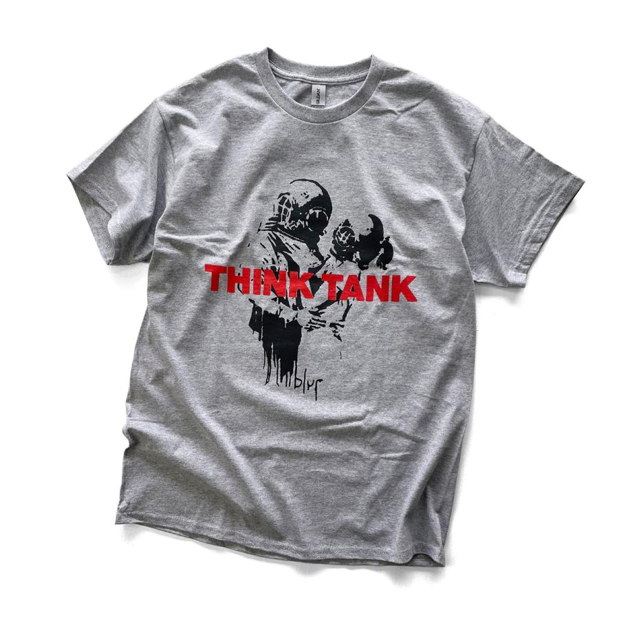 blur「THINK TANK」【BANKSY】ブラー　シンクタンク　バンクシー　Tシャツ　T-shirts 音楽Tシャツ　バンドTシャツ 【GILDAN Ultra Cotton 6.0 oz】American fit｜oguoy｜18