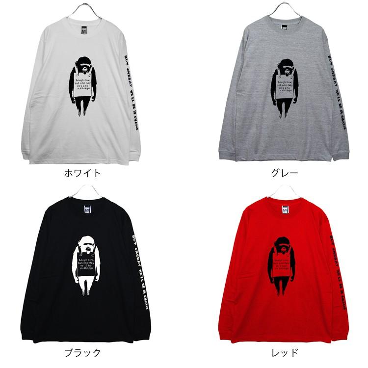 バンクシー モンキー 「BANKSY」「LAUGH NOW MONKEY」リブ ロンT 長袖T
