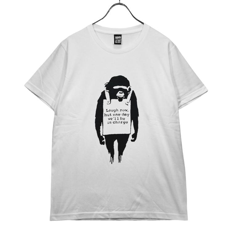 バンクシー モンキー 「BANKSY」「LAUGH NOW MONKEY」 アート T バンクシー モンキー 「BANKSY」「LAUGH NOW MONKEY」 アート T