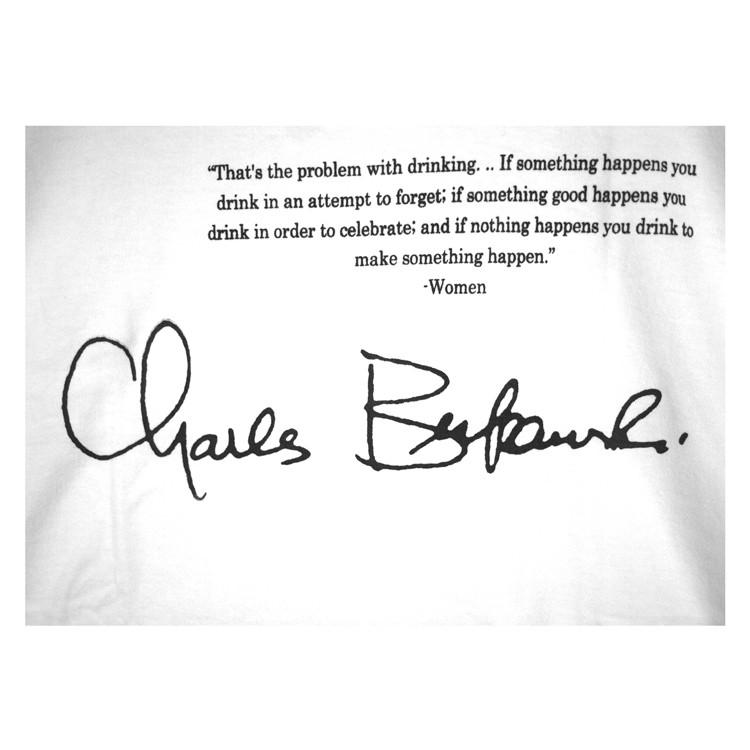 チャールズ ブコウスキー チナスキー Sign Charles Bukowski パンク文学 Tシャツ チャールズブコウスキー Bkwsk Sstee Sign Oguoy オグオイ 通販 Yahoo ショッピング