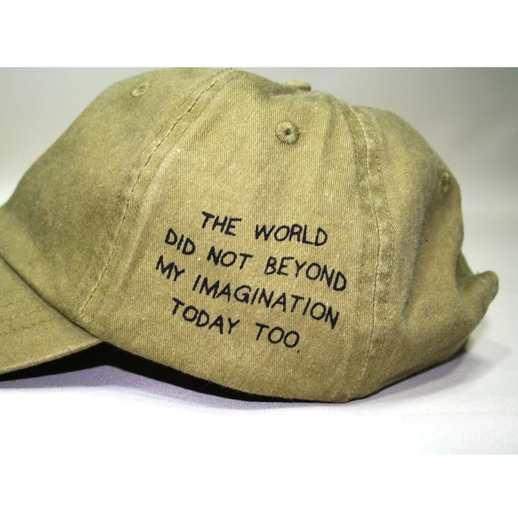 ピグメントダイ サイドプリント ローキャップ [ THE WORLD ] ユニ