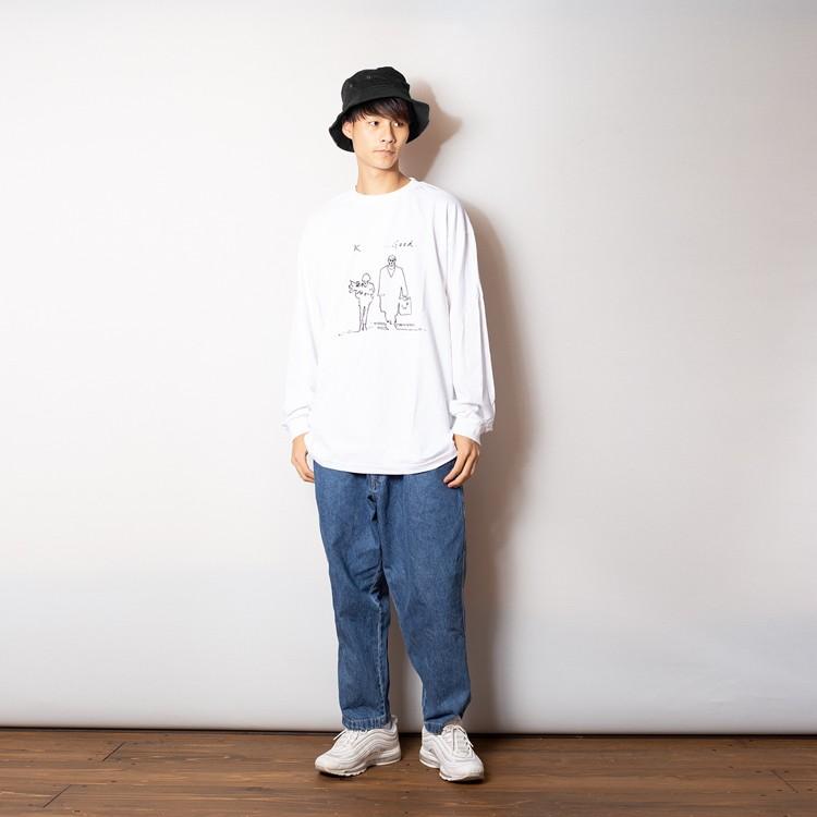 映画「レオン」マチルダロングTシャツ LEON 「ok good」レオンとマチルダ 映画Tシャツ(長袖) ロンT