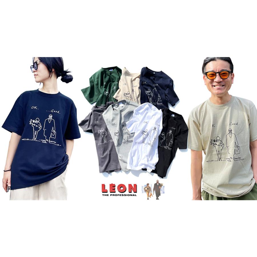 LEON 「ok good」レオンとマチルダ 映画Tシャツ : oguoy LEON 「ok good」レオンとマチルダ 映画Tシャツ : oguoy