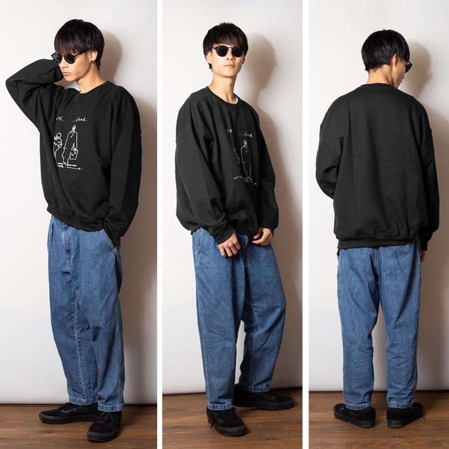 LEON レオン 「ok good」 クルーネック スウェット トレーナー「裏