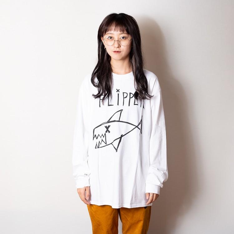 【レディースモデル】 NIRVANA ニルヴァーナ「FLIPPER」 オルタナ ロック グランジ バンド ロック 長袖 Tシャツ ロンT｜oguoy｜02