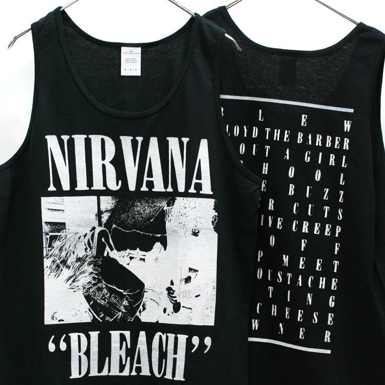 NIRVANA 「ニルヴァーナ」「BLEACH」「ブリーチ」 タンクトップ　ノースリーブ　バンドTシャツ ロックTシャツ  USA企画｜oguoy｜02