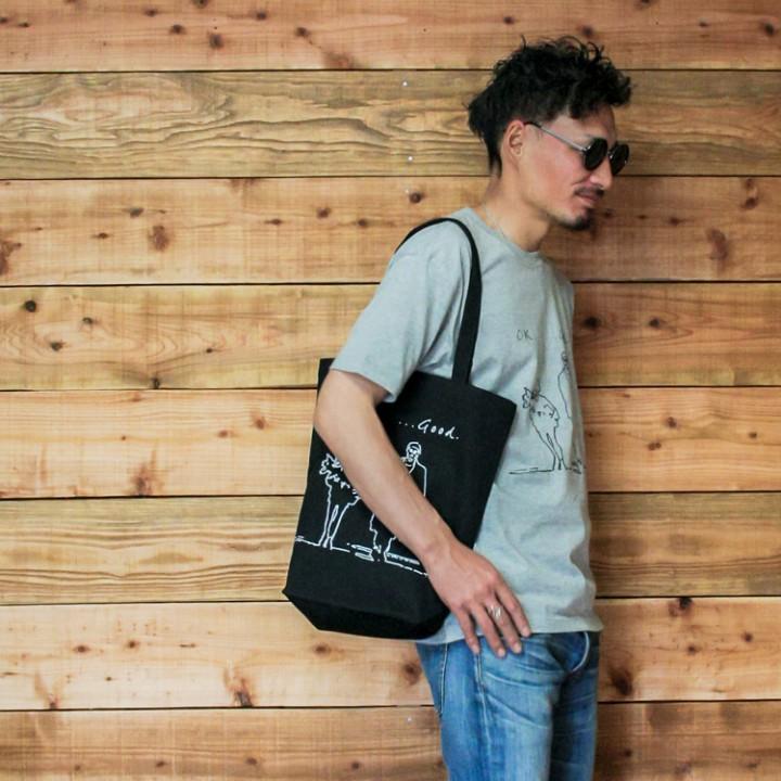 （値下げ中）購入品　リメイク　NIRVANA ニット　バッグプリントあり　異素材 NIRVANA 「BLEACH 」キャンバス トートバッグ 10L ニルヴァーナ