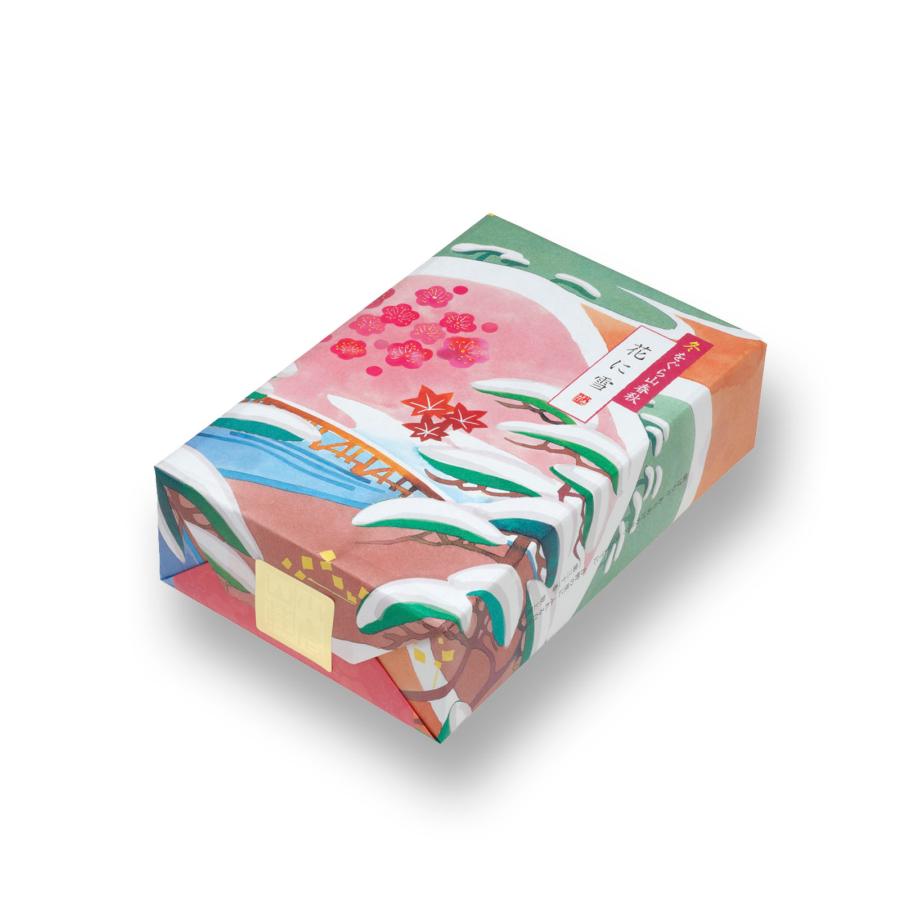 冬をぐら山春秋 花に雪ミニ箱