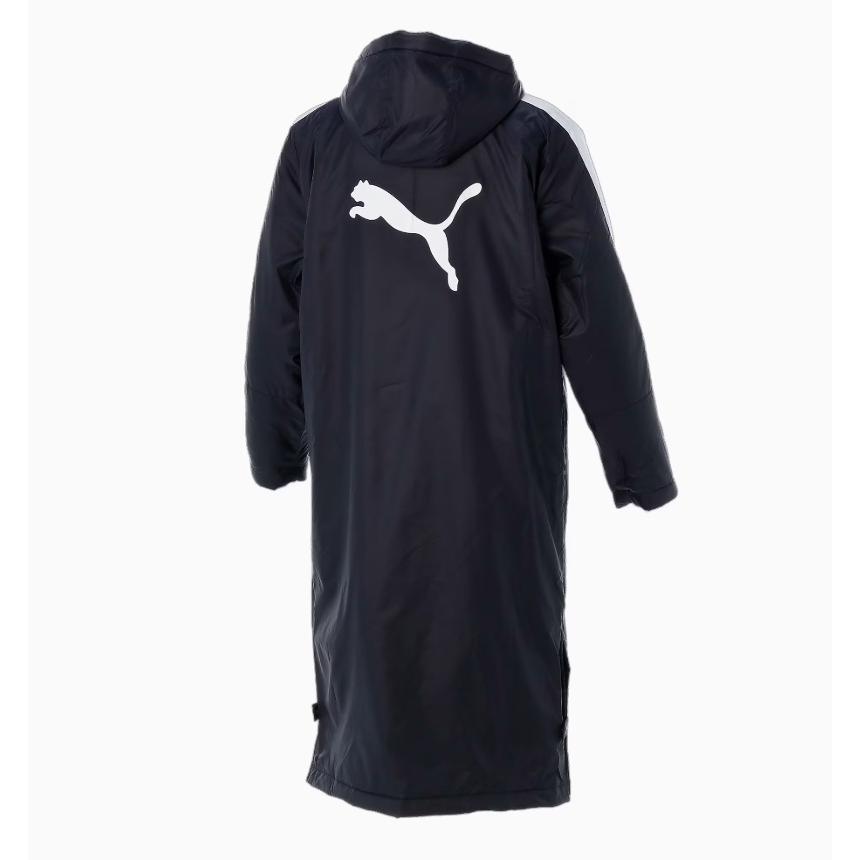 極美品　PUMA プーマ　ベンチコート　ロゴ　ブラック　Lサイズ　試合観戦　防寒 極美品 PUMA プーマ ベンチコート ロゴ ブラック Lサイズ 試合観戦