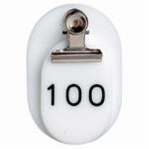 西敬 親子札 番号札 白 事務用品 7150 Bo 51w 51 100 50組