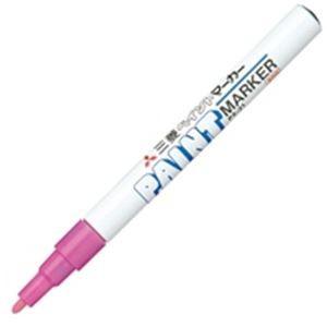 (業務用20セット) 三菱鉛筆 油性ペン/ペイントマーカー 〔細字/丸芯〕 不透明性インク PX-21.13 桃