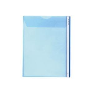 （まとめ）キングジム クリアホルダー Mホルダー 733 A4S 青〔×20セット〕