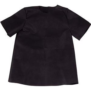 (まとめ)アーテック　衣装ベース　〔S　シャツ〕　ブラック(黒)　不織布　〔×30セット〕